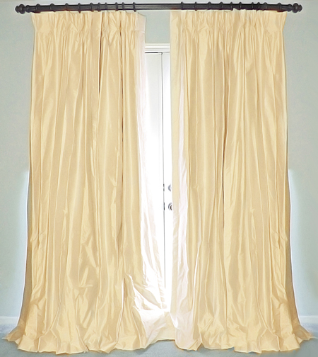 silk drapery panel